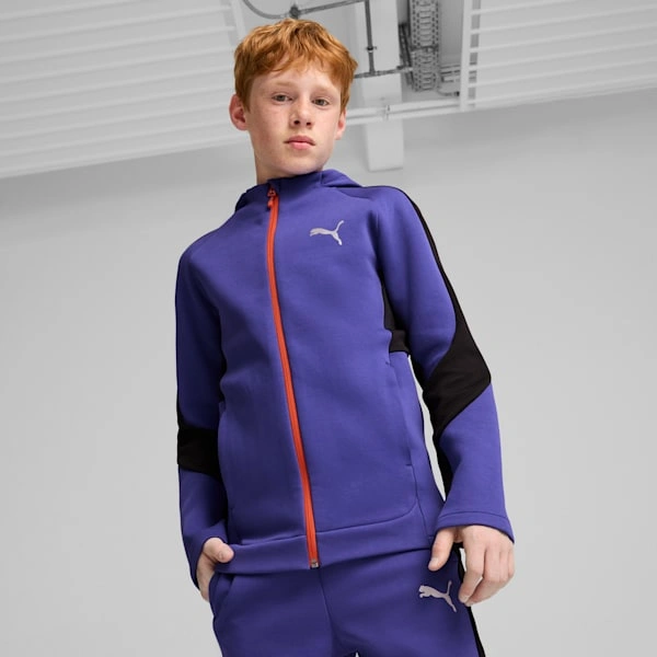 Cooler Hoodie-Look für Kids PUMA EVOSTIPES Feeling